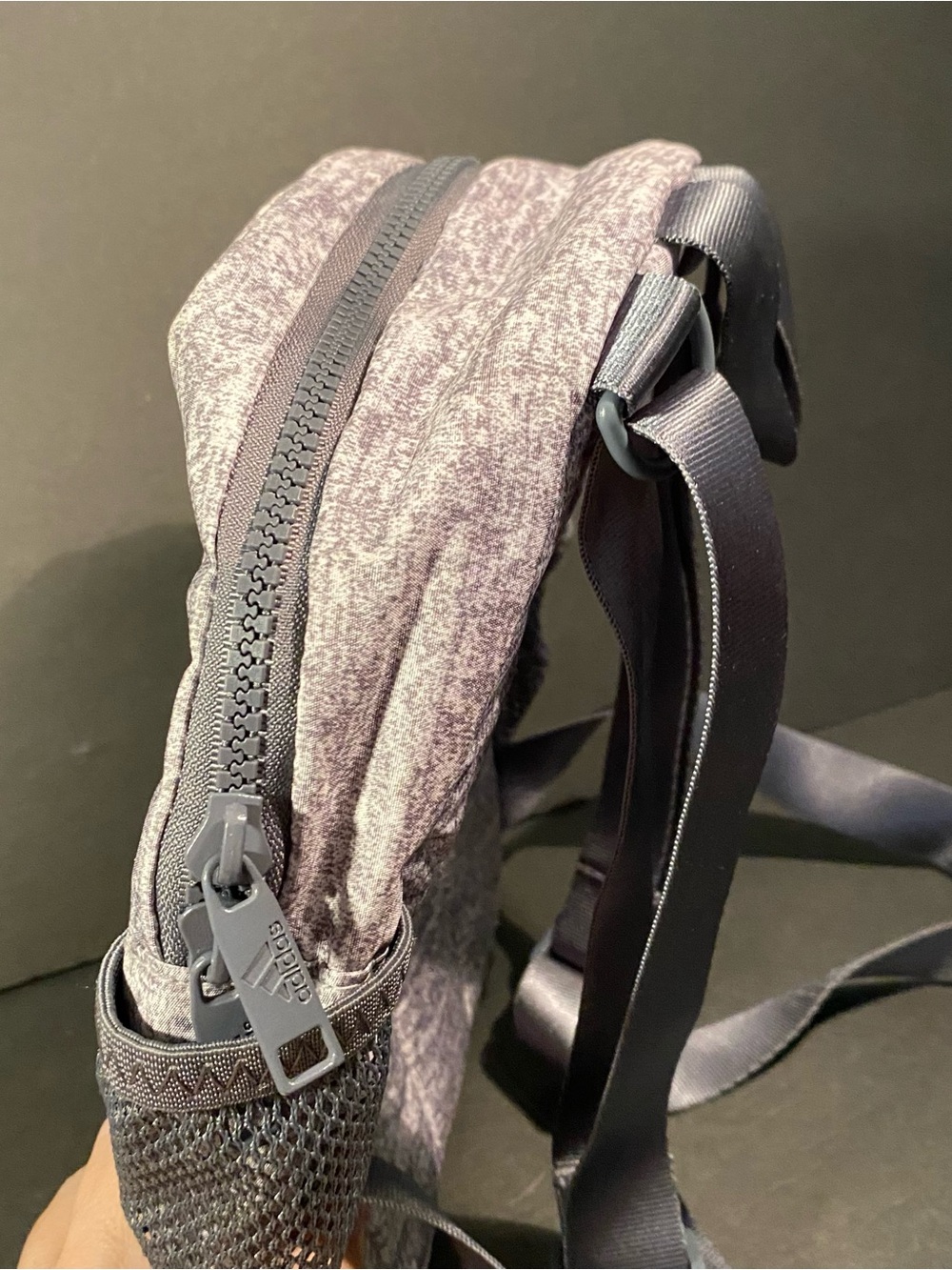 Adidas Heather Gray Mini Backpack Purse - Like New - Picture 5 of 8